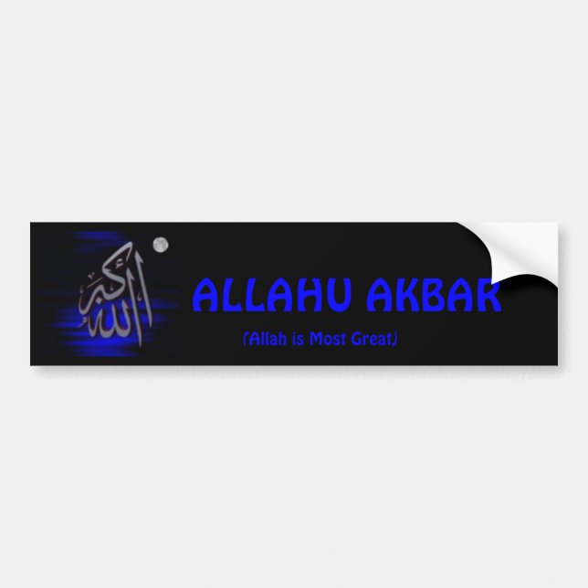 ALLAHU AKBAR Bumper Sticker (Front)