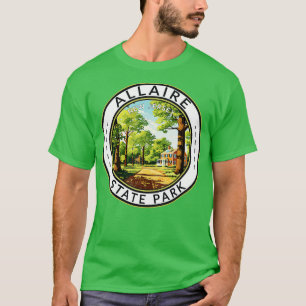 Allaire State Park New Jersey Travel Art Badge T-Shirt