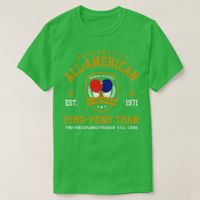 AllAmerican Ping Pong Team T-Shirt (Design Front)