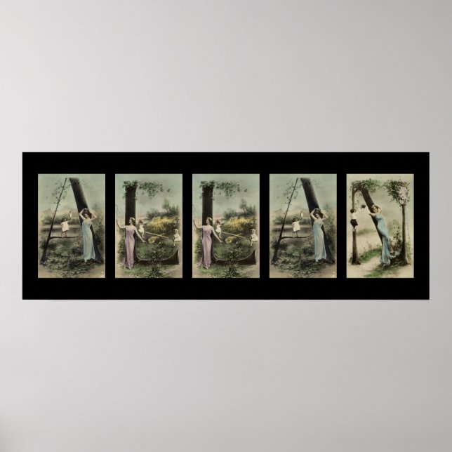 ALLAN Alphabet Letter Name Art Poster (Front)