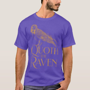 Allan Poe The Raven TShirt Allan Poe Quoth The Rav