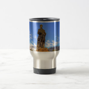 Allan Ramsey And Edinburgh Castle Scotland Travel Mug