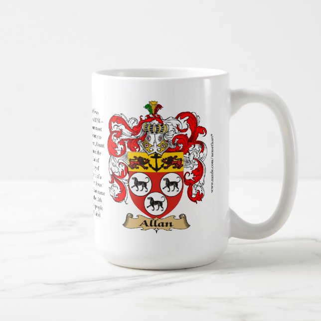 Allan, the Origin, the Meaning and the Crest Coffee Mug (Right)