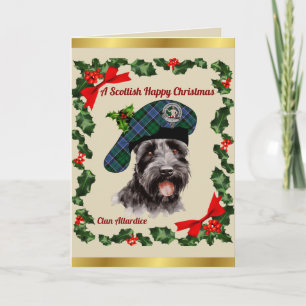 Allardice Scottie Dog Personalised Xmas Card