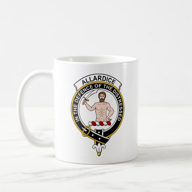 Allardice Tartan Coffee Mug - size 11oz (Left)