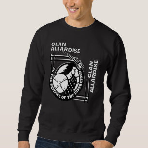 Allardise Clan Gaelic Motto Swordsman Sweatshirt