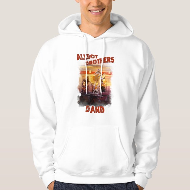 allbot brothers band, bob's saucer repair hoodie (Front)