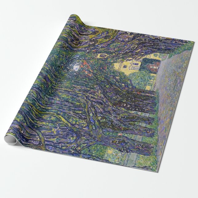 Allee at Schloss Kammer, Gustav Klimt Wrapping Paper (Unrolled)