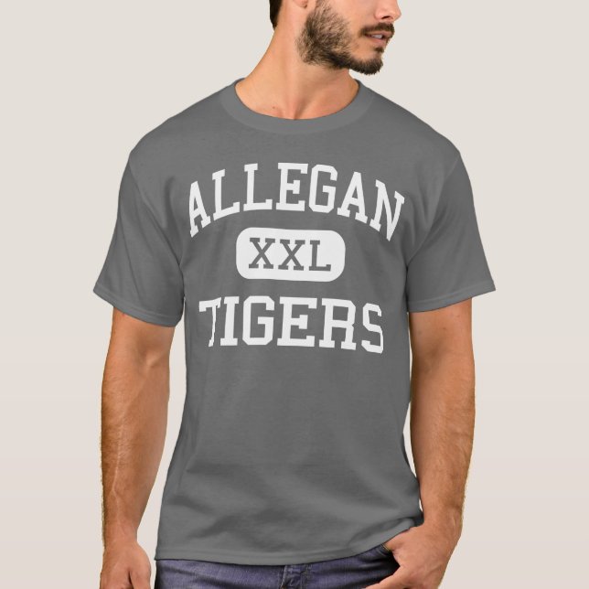 Allegan - Tigers - High School - Allegan Michigan T-Shirt (Front)
