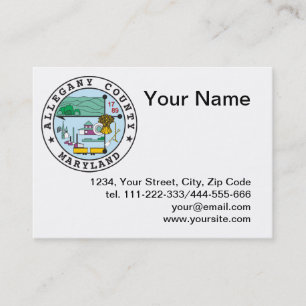 Allegany county seal business card