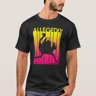 Allegedly Ostrich Retro Flightless Bird Lover T-Shirt