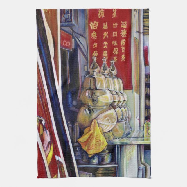 Allegedly Probabilistic, Singapore Tea Towel (Vertical)