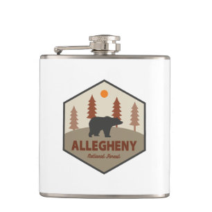 Allegheny National Forest Bear Hip Flask