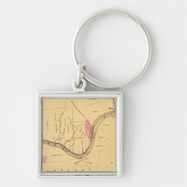 Allegheny River, PA Key Ring (Front)