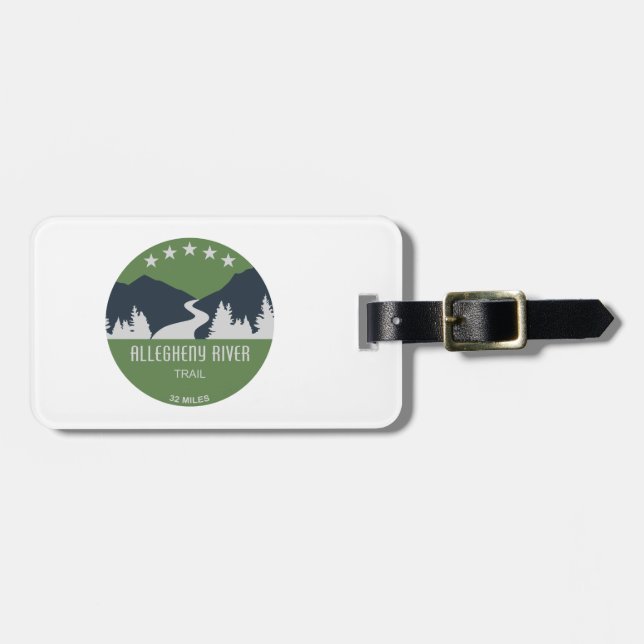 Allegheny River Trail Luggage Tag (Front Horizontal)