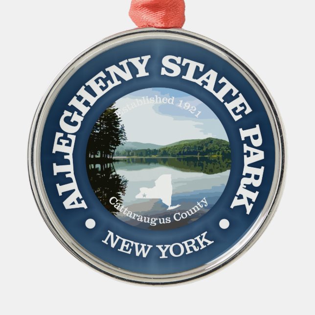 Allegheny State Park (SP) Metal Tree Decoration (Front)