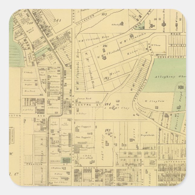 Allegheny ward 2 square sticker (Front)