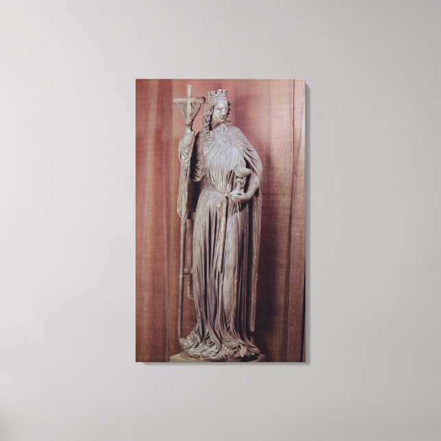 Allegorical figure of church holding a chalice canvas print (Front)