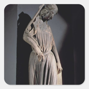 Allegorical figure of The Synagogue, from the sout Square Sticker