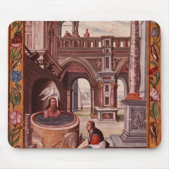 Allegorical illustration of an Alchemist at Mouse Pad (Front)
