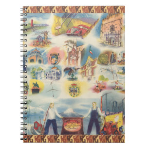 Allegorical map of Mexico City and Environs Notebook