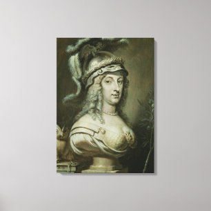 Allegorical Portrait of Queen Christina of Canvas Print