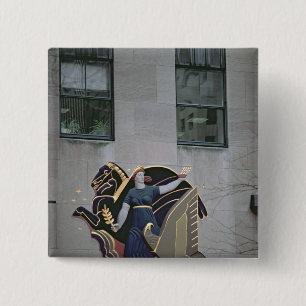 Allegorical scene 15 cm square badge