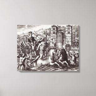 Allegory celebrating canvas print