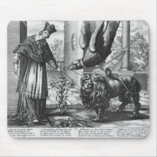 Allegory in praise of Cardinal Richelieu Mouse Pad