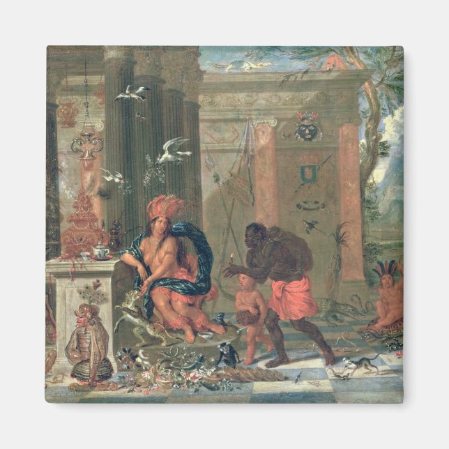 Allegory of America, 1691 Magnet (Front)