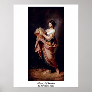 Allegory Of Autumn By Bernhard Rode Poster