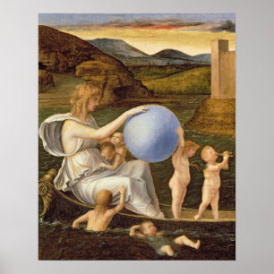 Allegory of Changing Fortune, or Melancholy (oil o Poster
