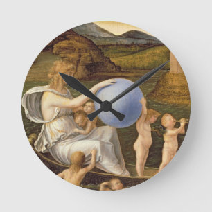 Allegory of Changing Fortune, or Melancholy (oil o Round Clock
