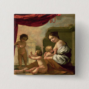 Allegory of Charity 15 Cm Square Badge