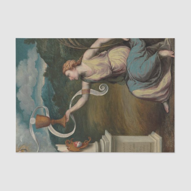 Allegory of Faith by Paris Bordone Tissue Paper (Front)