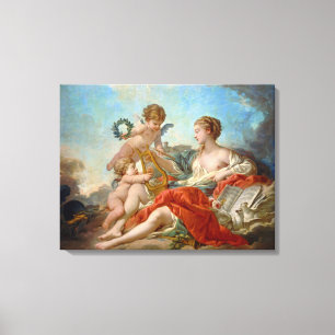 Allegory of Music by François Boucher Canvas Print