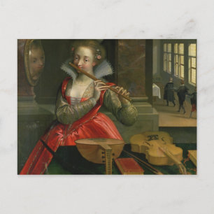 Allegory of Music , c.1600 Postcard