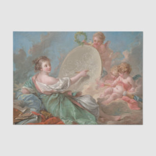 Allegory of Painting by Francis Boucher Tissue Paper