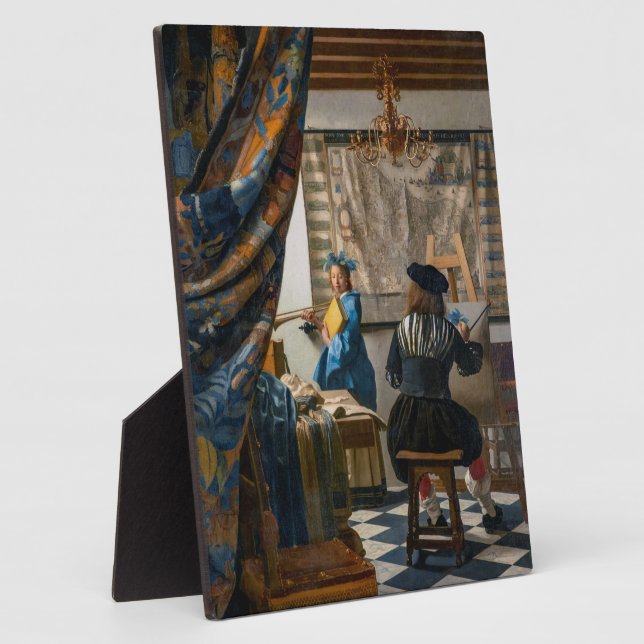 Allegory of Painting | Johannes Vermeer | Plaque (Side)