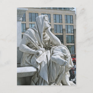 Allegory of Philosophy of Schiller Monument in Ber Postcard