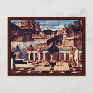 Allegory Of Purgatory By Bellini Giovanni Postcard