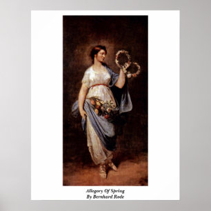 Allegory Of Spring By Bernhard Rode Poster