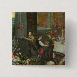 Allegory of Taste 15 Cm Square Badge