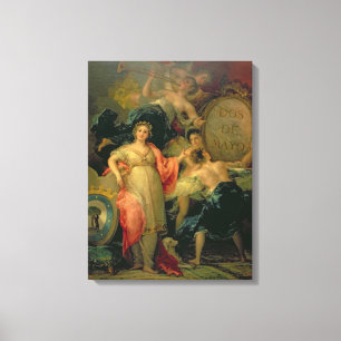 Allegory of the City of Madrid, 1810 Canvas Print