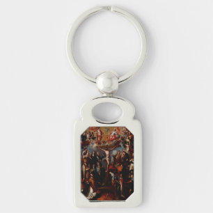 Allegory of the Crucifixion with Jesuit Saints Key Ring
