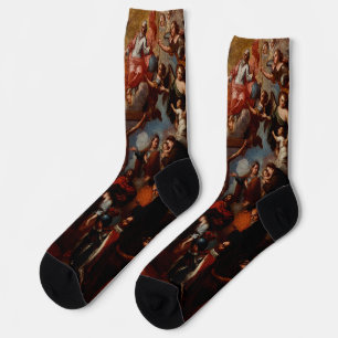 Allegory of the Crucifixion with Jesuit Saints Socks