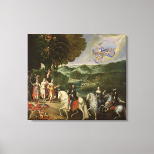 Allegory of the Marriage of Louis XIV in 1631 Canvas Print