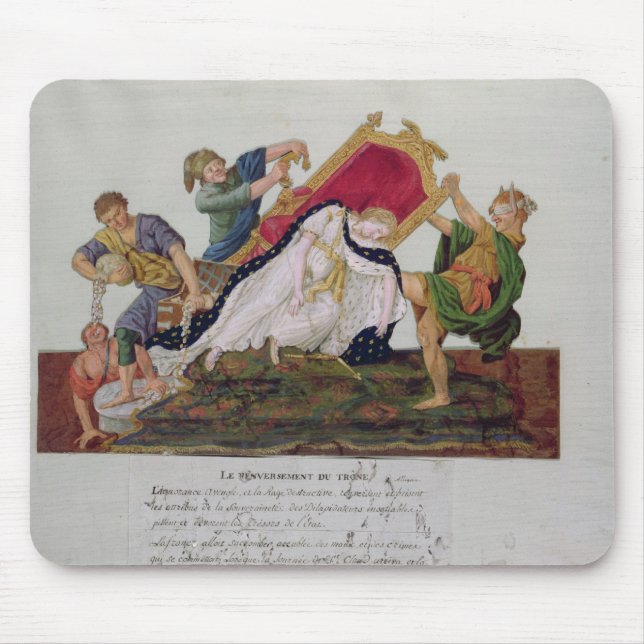 Allegory of the overturning of the throne mouse pad (Front)