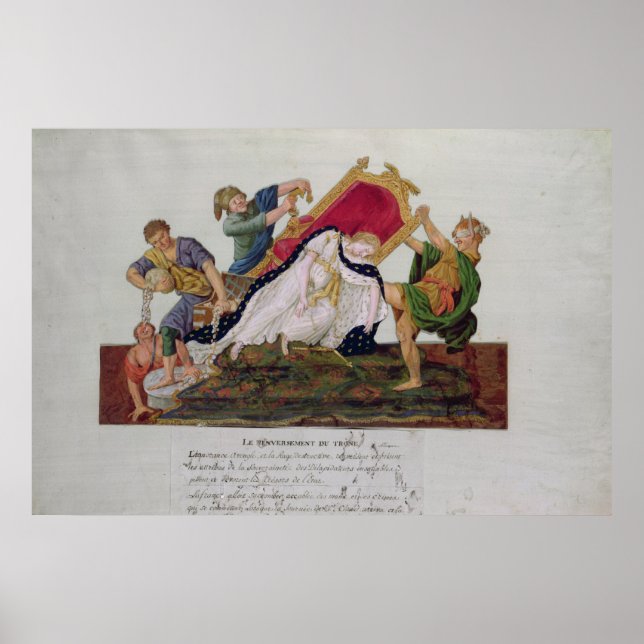 Allegory of the overturning of the throne poster (Front)