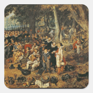 Allegory of the Truce of between the Square Sticker